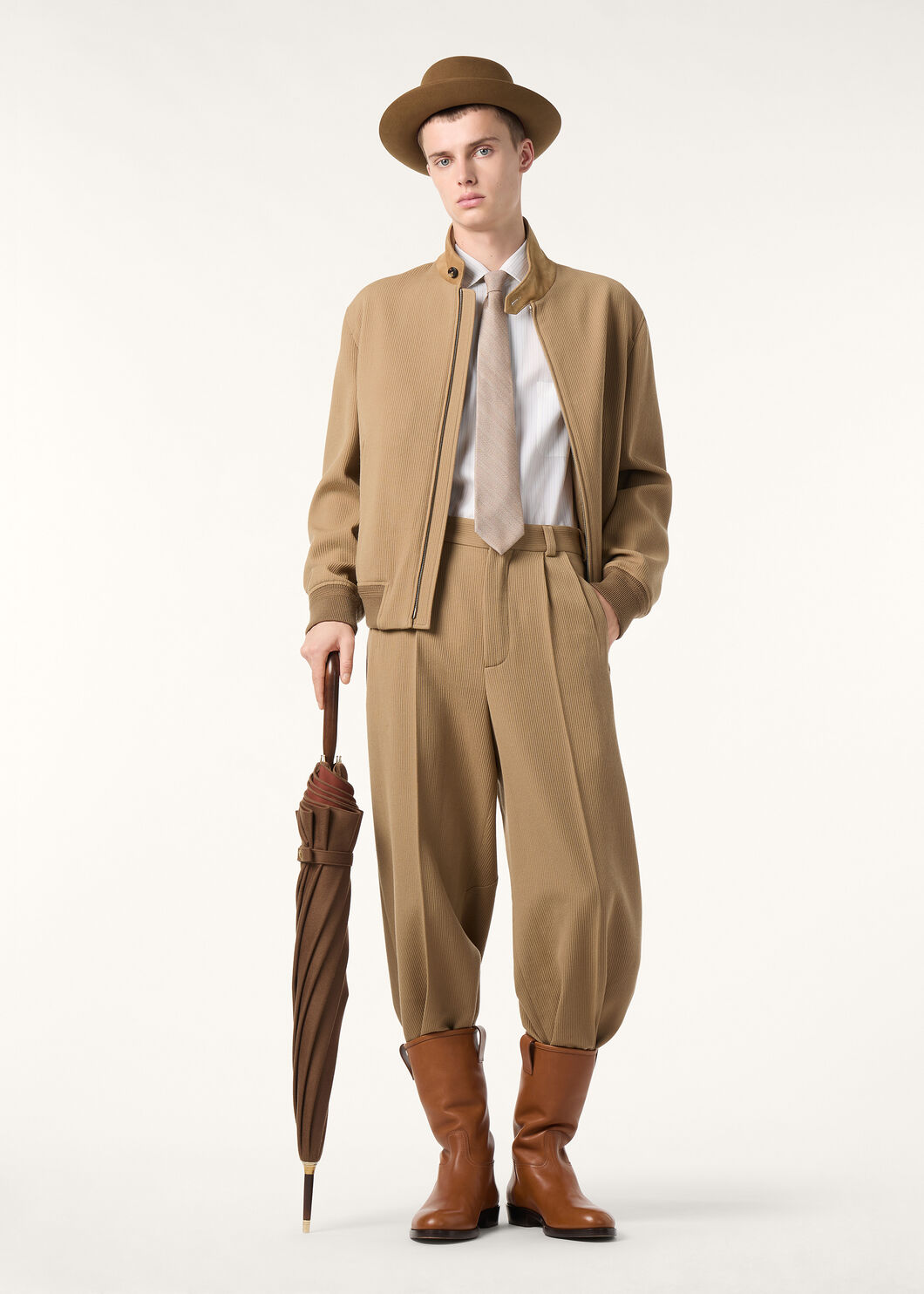 ANDRE' SHIRT AF LIGHTEST WOOL BICOLOR STRIPE