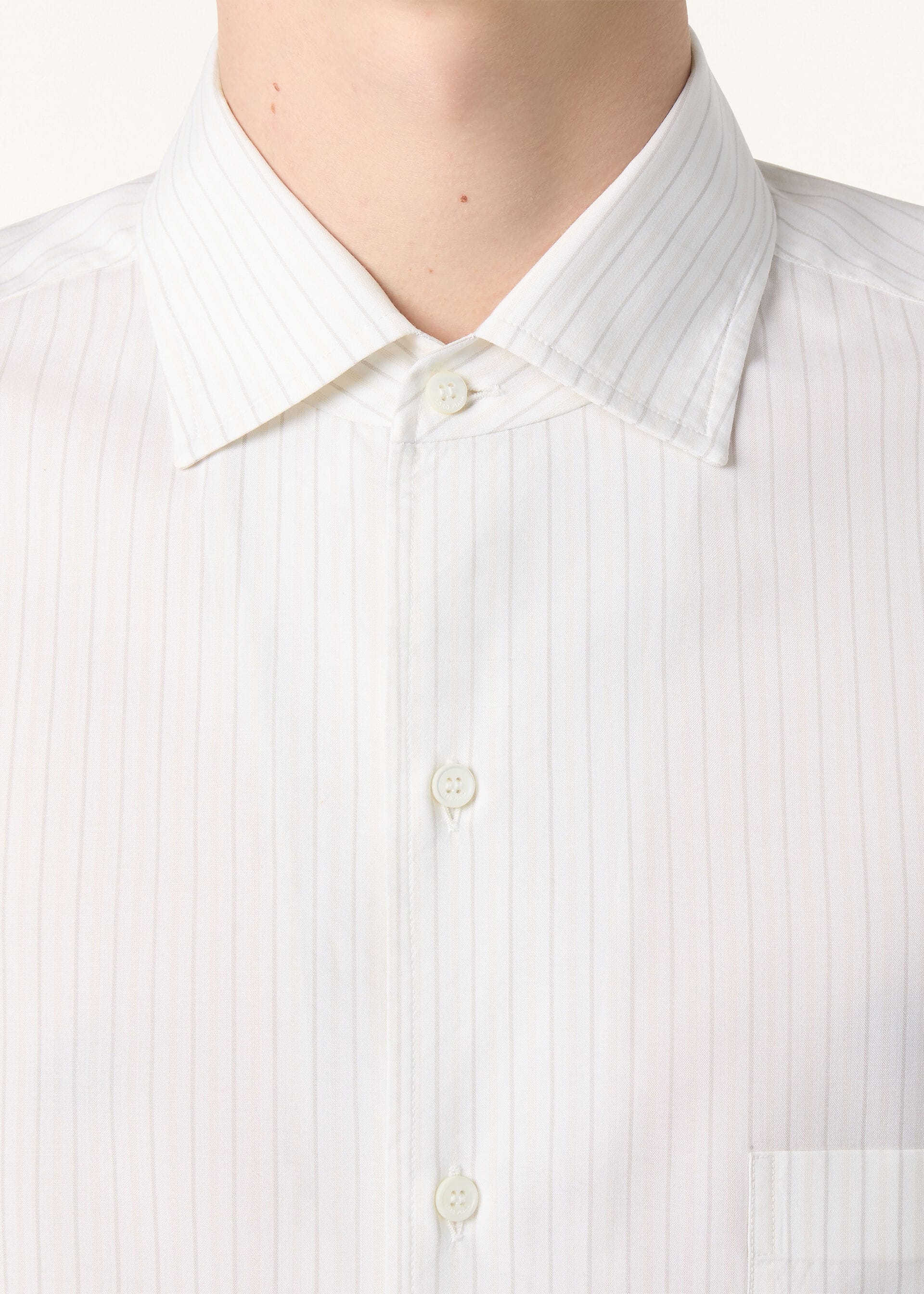 ANDRE' SHIRT AF LIGHTEST WOOL BICOLOR STRIPE