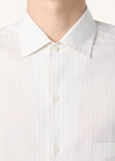 ANDRE' SHIRT AF LIGHTEST WOOL BICOLOR STRIPE