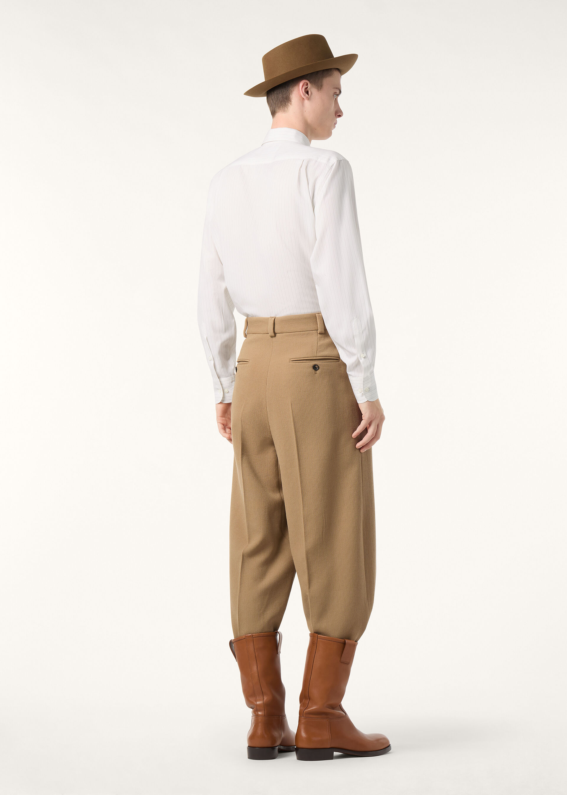 ANDRE' SHIRT AF LIGHTEST WOOL BICOLOR STRIPE