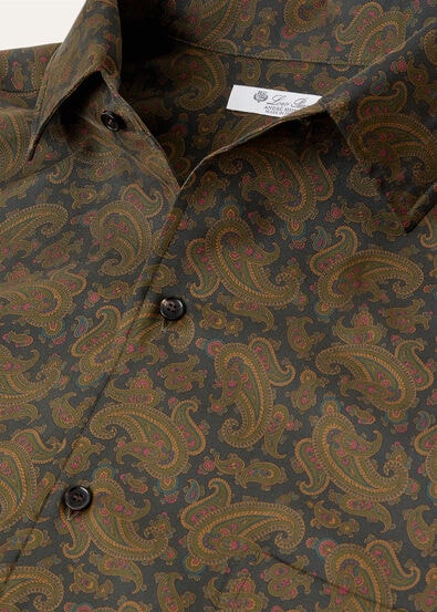 ANDRE' SHIRT AF ROYAL PAISLEY OVERDYED