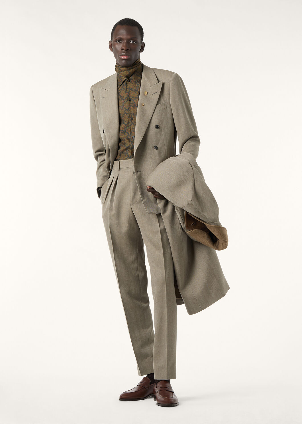 ANDRE' SHIRT AF ROYAL PAISLEY OVERDYED