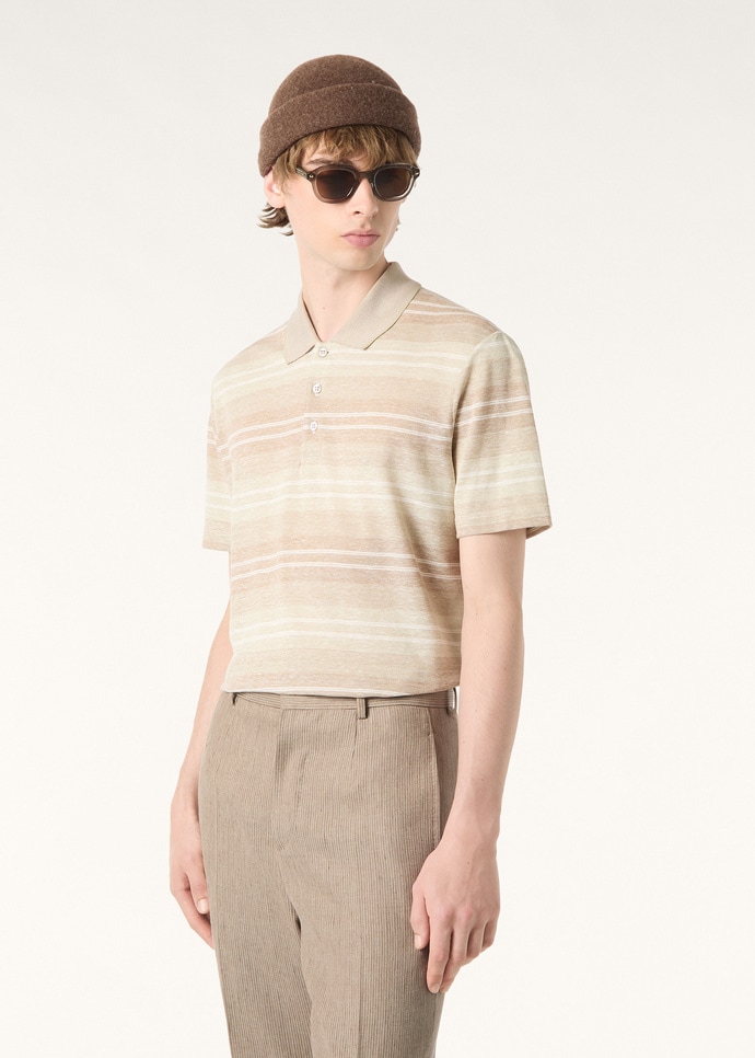 FIG POLO COTTON LINEN MACRO STRIPES_FAQ6788_F7T6_3
