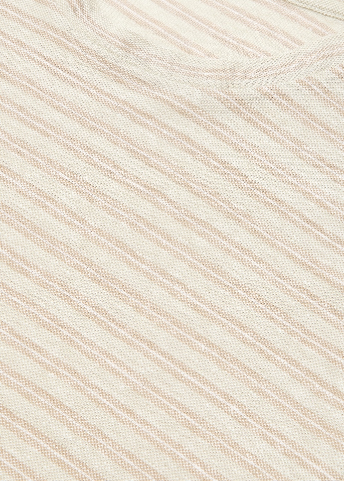 PINE T-SHIRT COTTON LINEN MICRO STRIPES_FAQ6789_F7T4_7