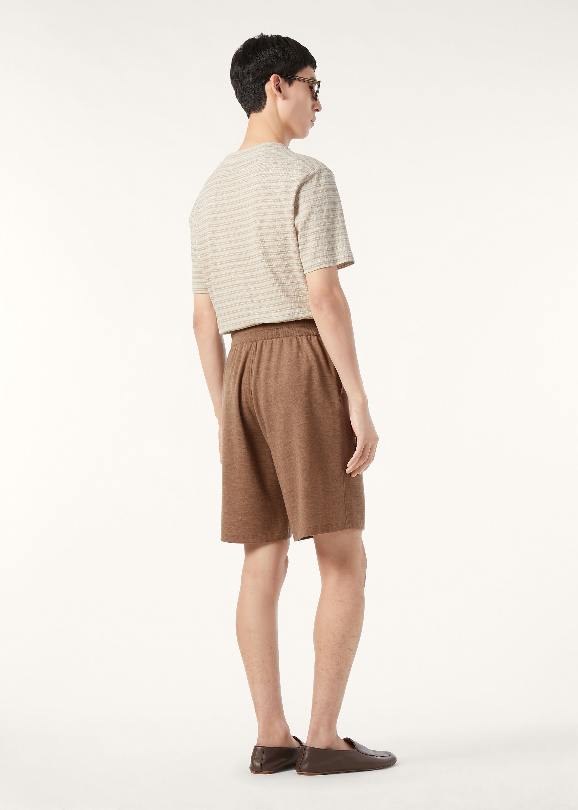 PINE T-SHIRT COTTON LINEN MICRO STRIPES