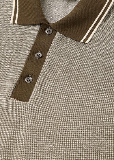 SCIABECCO POLO COTTON LINEN PIQUE