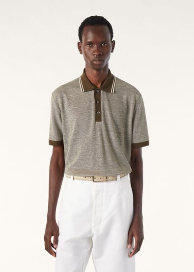 SCIABECCO POLO COTTON LINEN PIQUE
