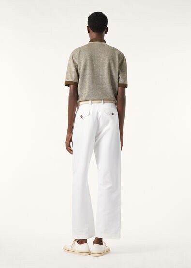 SCIABECCO POLO COTTON LINEN PIQUE