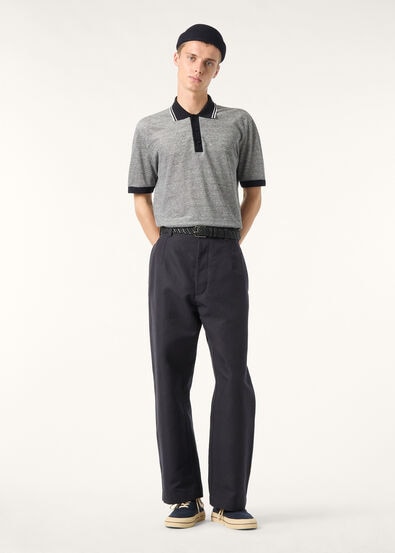 SCIABECCO POLO COTTON LINEN PIQUE