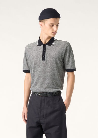 SCIABECCO POLO COTTON LINEN PIQUE