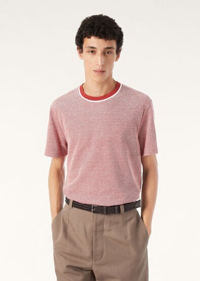 SCIABECCO T-SHIRT COTTON LINEN PIQUE