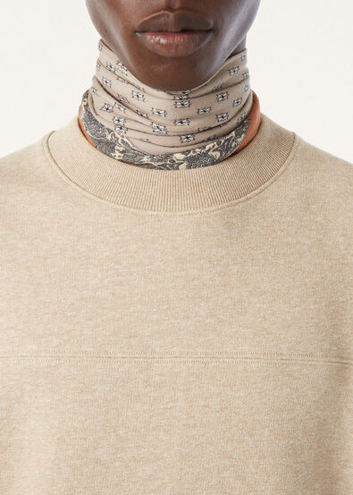 MIZORAM CREW NECK SWEATSHIRT COTTON FLEECE JASPE