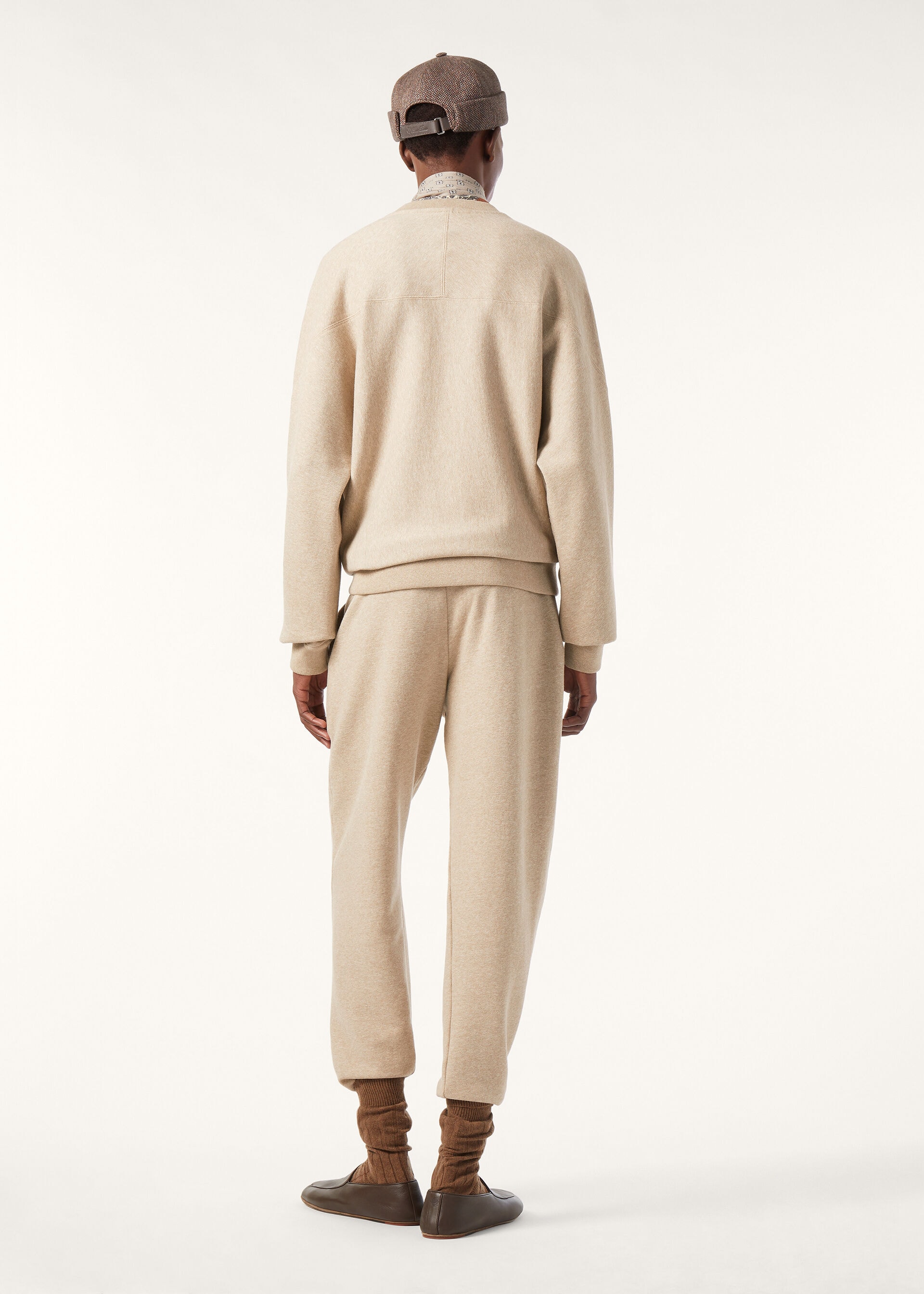 MIZORAM CREW NECK SWEATSHIRT COTTON FLEECE JASPE