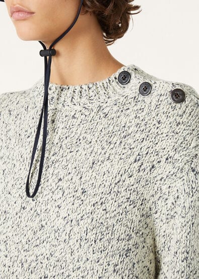 GOLETTA HALFNECK SWEATER COTTON GG 3