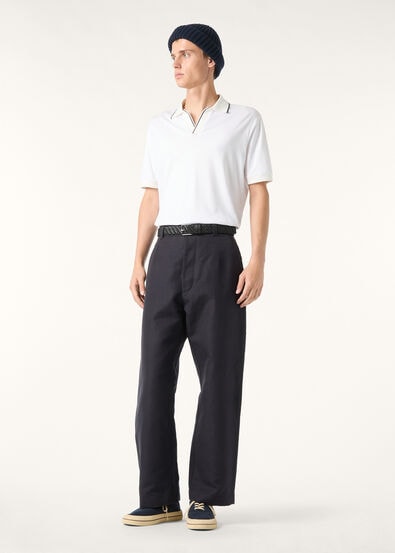 TREMEZZO POLO BUTTONLESS SEA ISLAND INTERLOCK