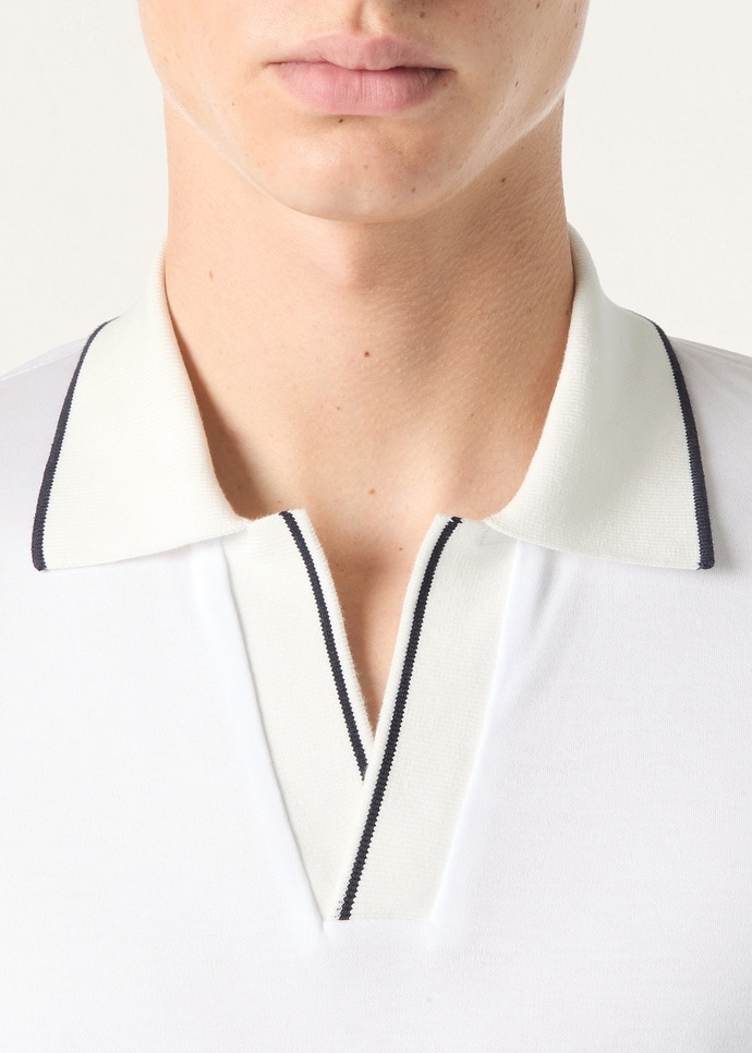 TREMEZZO POLO BUTTONLESS SEA ISLAND INTERLOCK_FAQ6817_1005_2