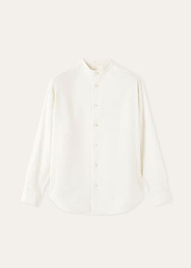 CLEMENT FOULARD SHIRT PORCELAIN SILK