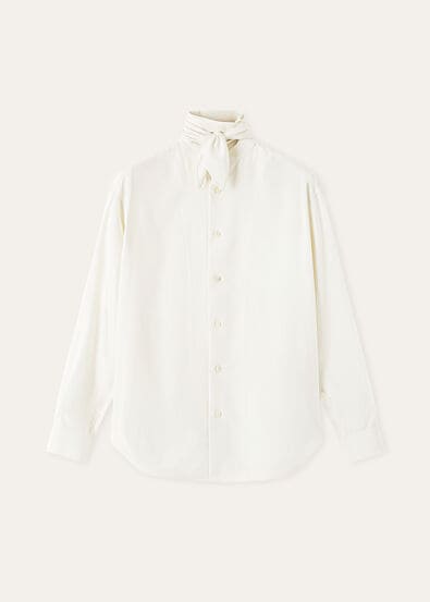 CLEMENT FOULARD SHIRT PORCELAIN SILK