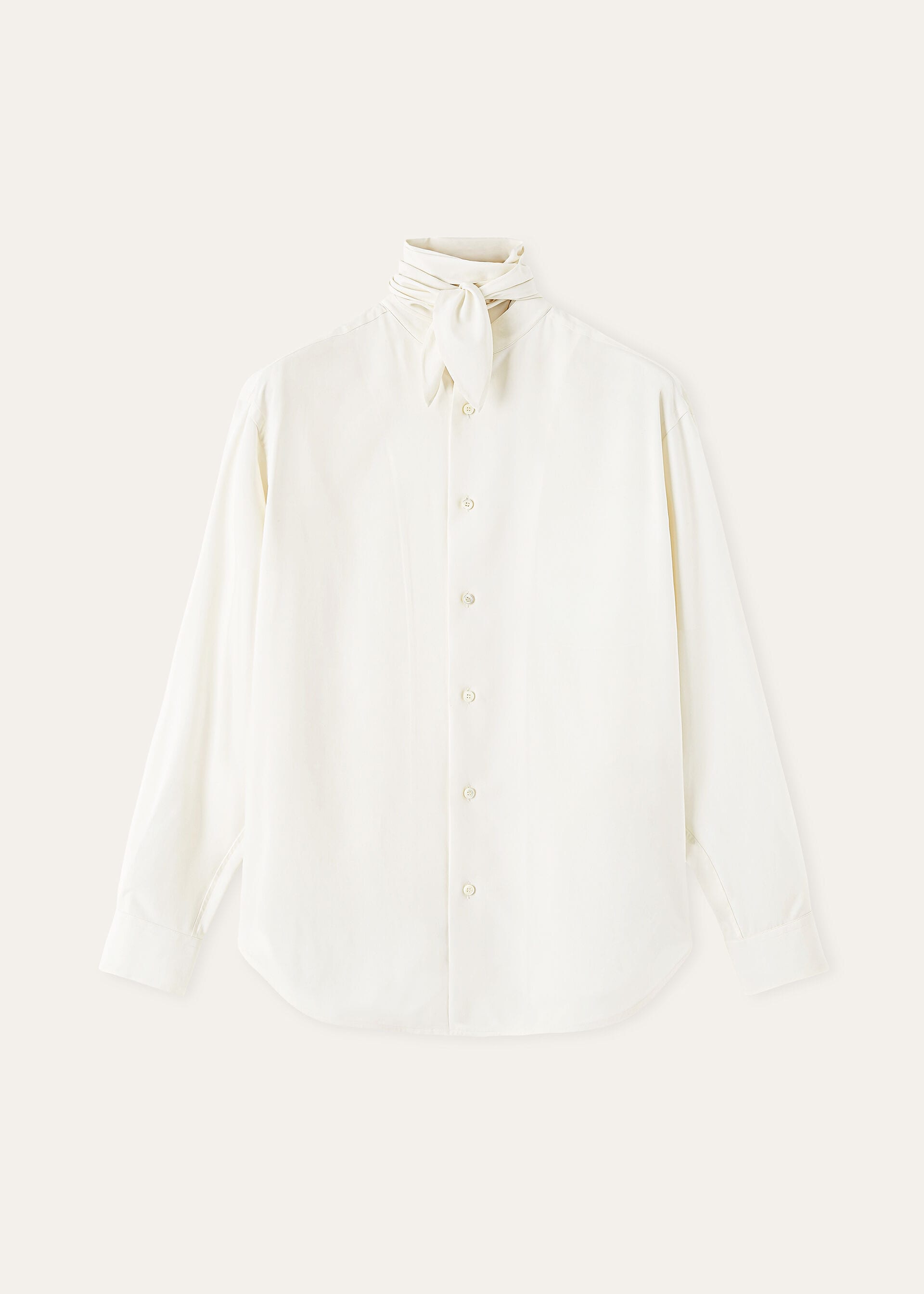 CLEMENT FOULARD SHIRT PORCELAIN SILK
