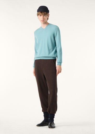 GOKARNA PANTS WOOL SILK LINEN WAVE