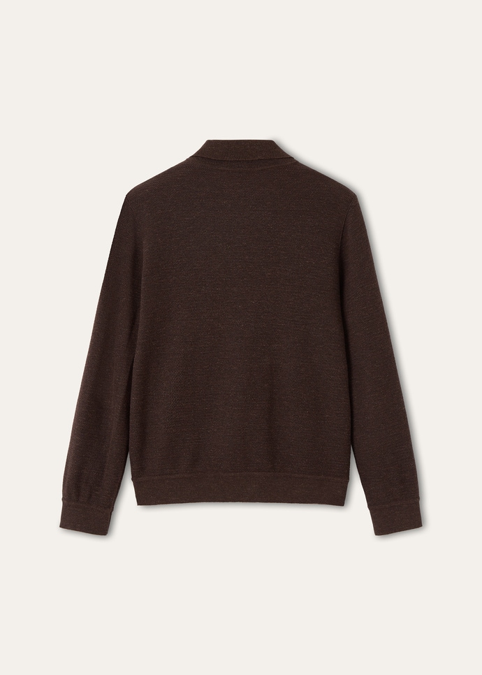 GOKARNA POLO SWEATSHIRT WOOL SILK LINEN WAVE_FAQ6878_H13R_6