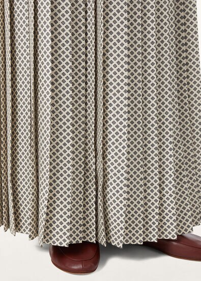 CLEA SKIRT LORO PIANA CHACO SILK TWILL M.E.