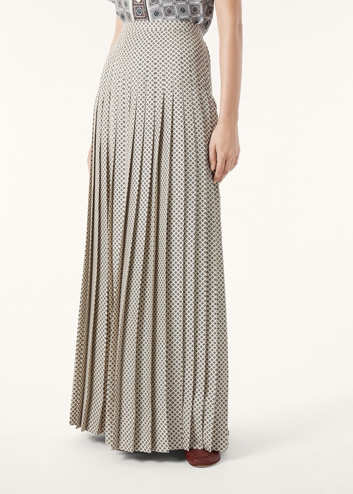 CLEA SKIRT LORO PIANA CHACO SILK TWILL M.E._FAQ6960_T1S7_3