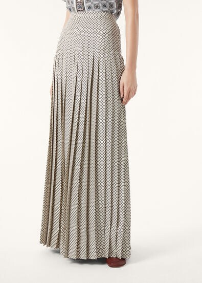 CLEA SKIRT LORO PIANA CHACO SILK TWILL M.E.