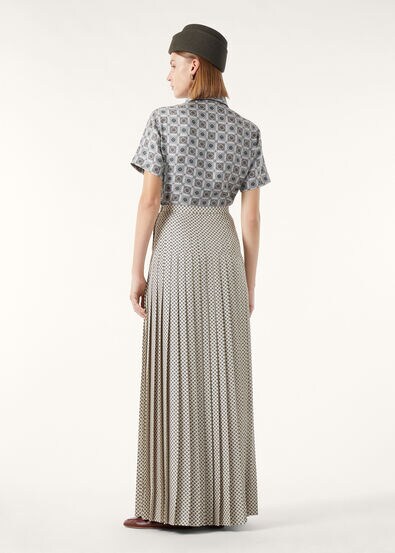 CLEA SKIRT LORO PIANA CHACO SILK TWILL M.E.