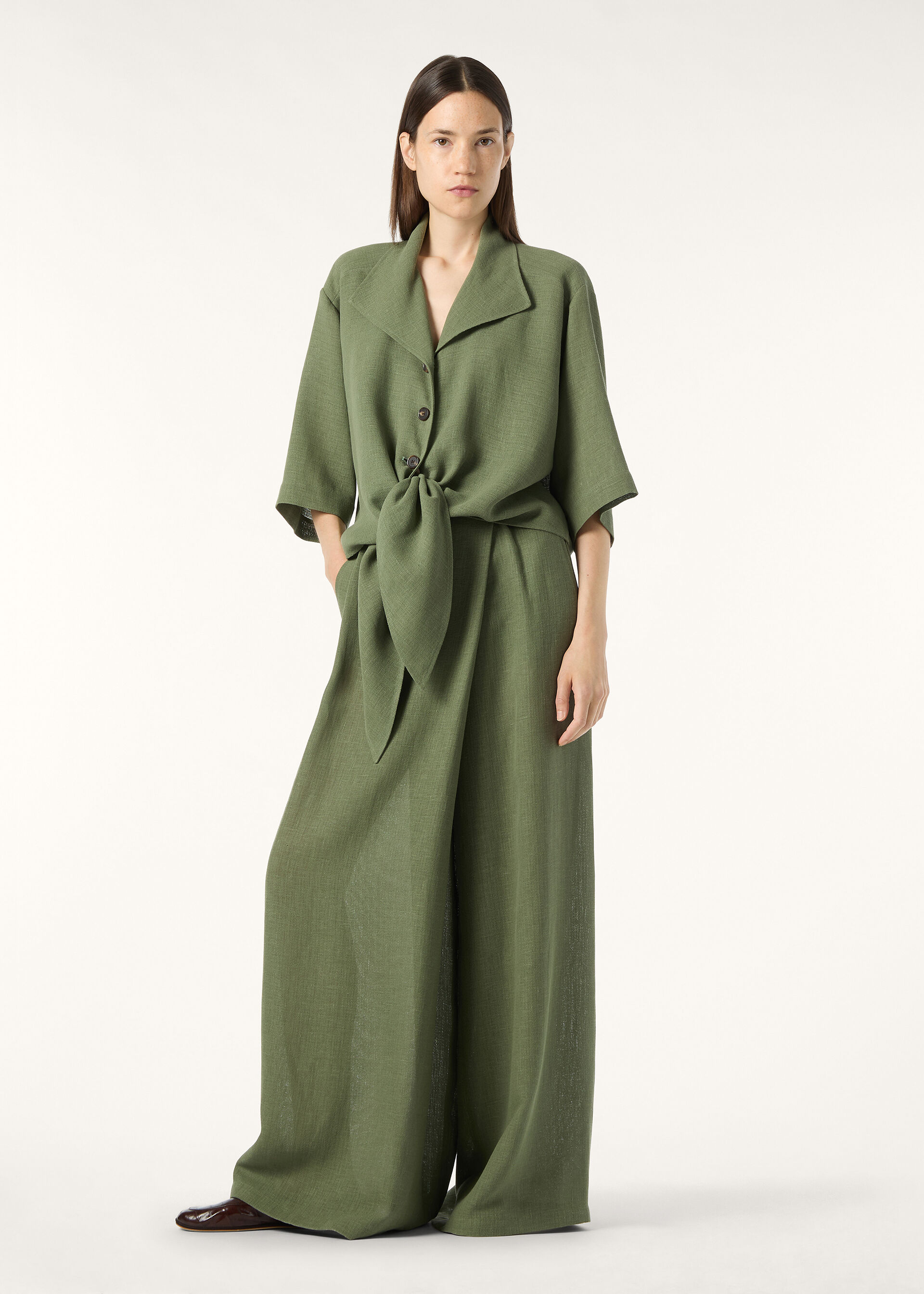 SIMONETTA SHIRT LIGHT LINEN CREPE