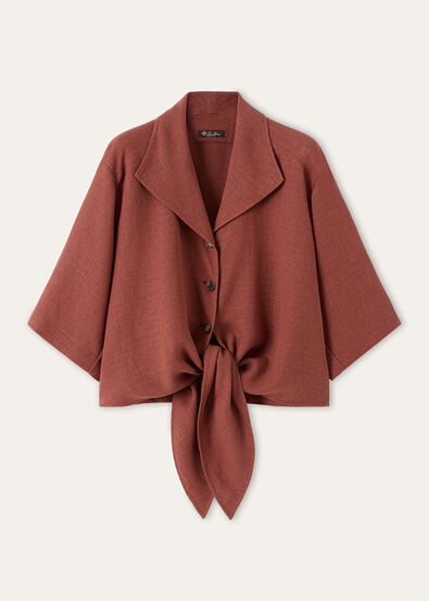 SIMONETTA SHIRT LIGHT LINEN CREPE