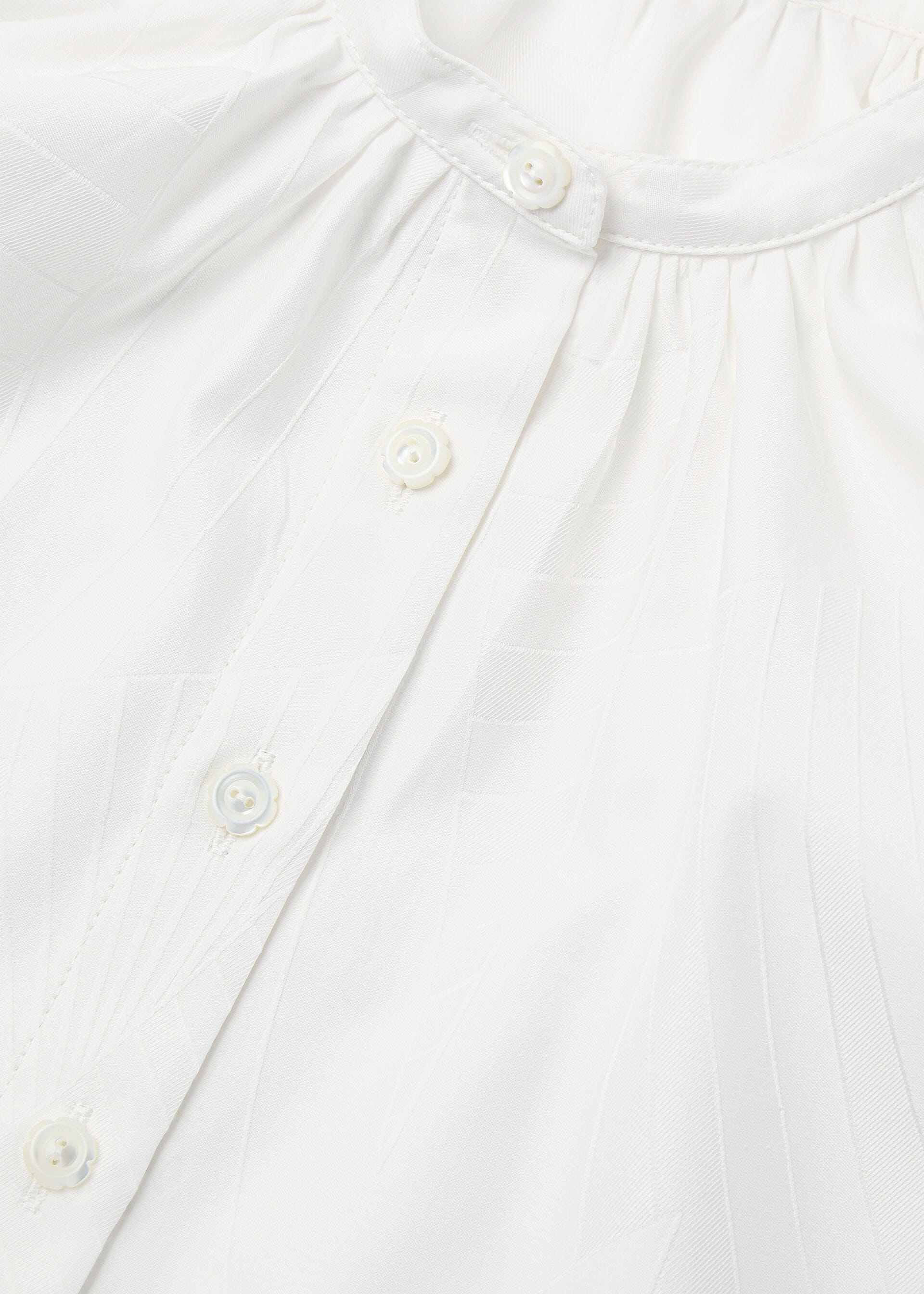 ELSA SHIRT COTTON SAIL JACQUARD