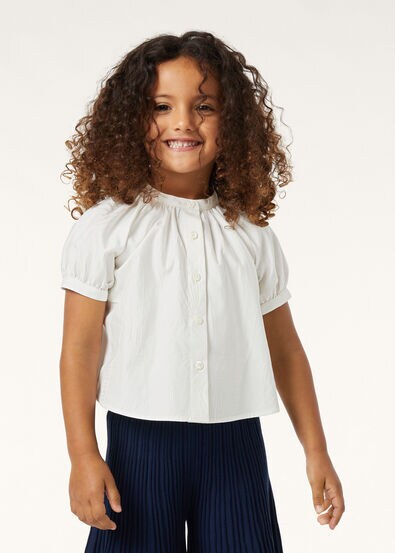 ELSA SHIRT COTTON SAIL JACQUARD