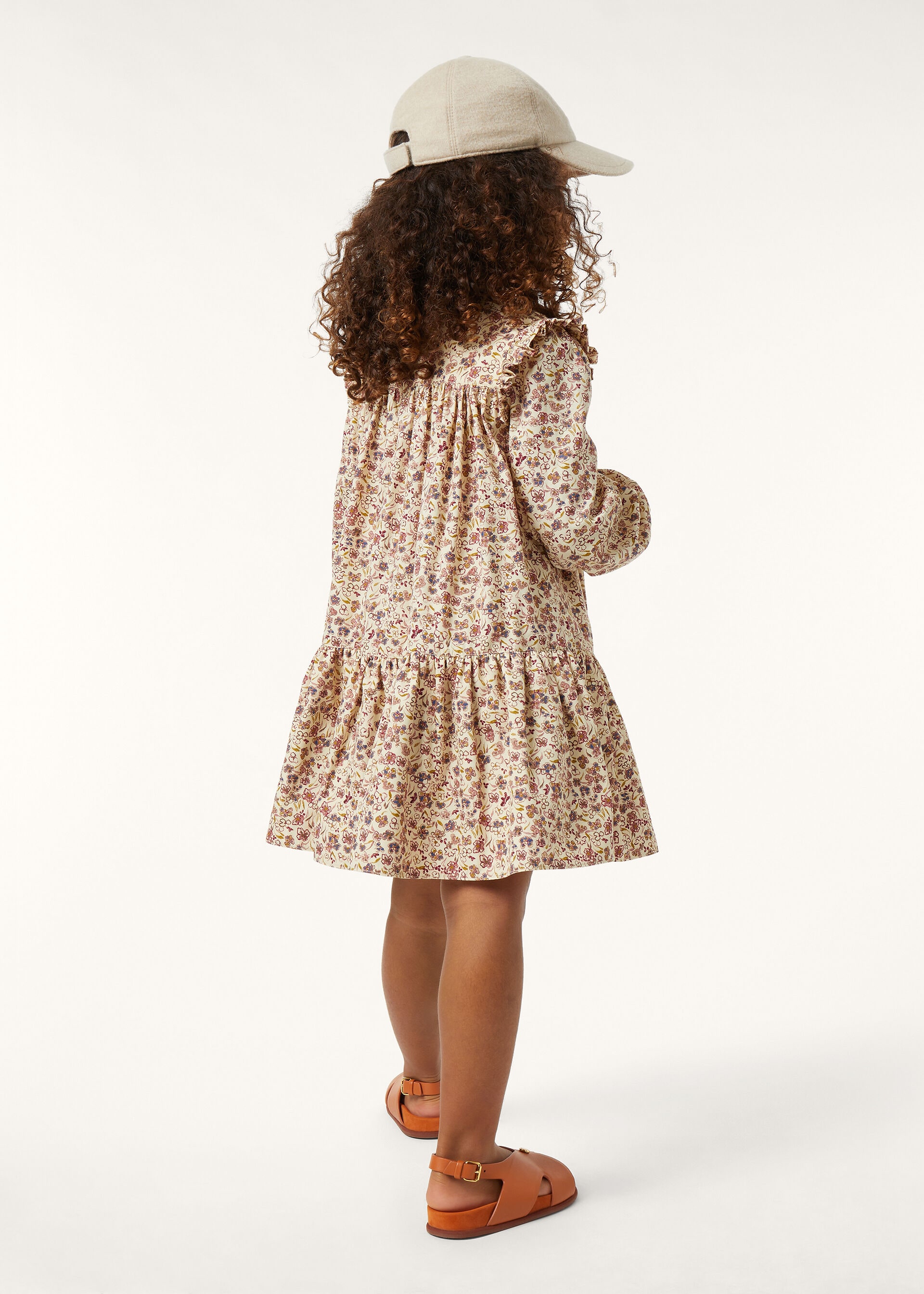 LARISA DRESS COTTON SILK FLOWER PRINT