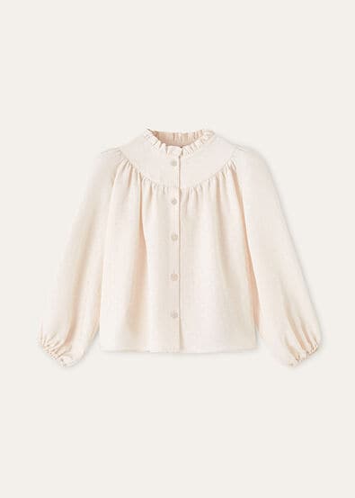 JAQUELINE SHIRT SILK FLOWER JACQUARD