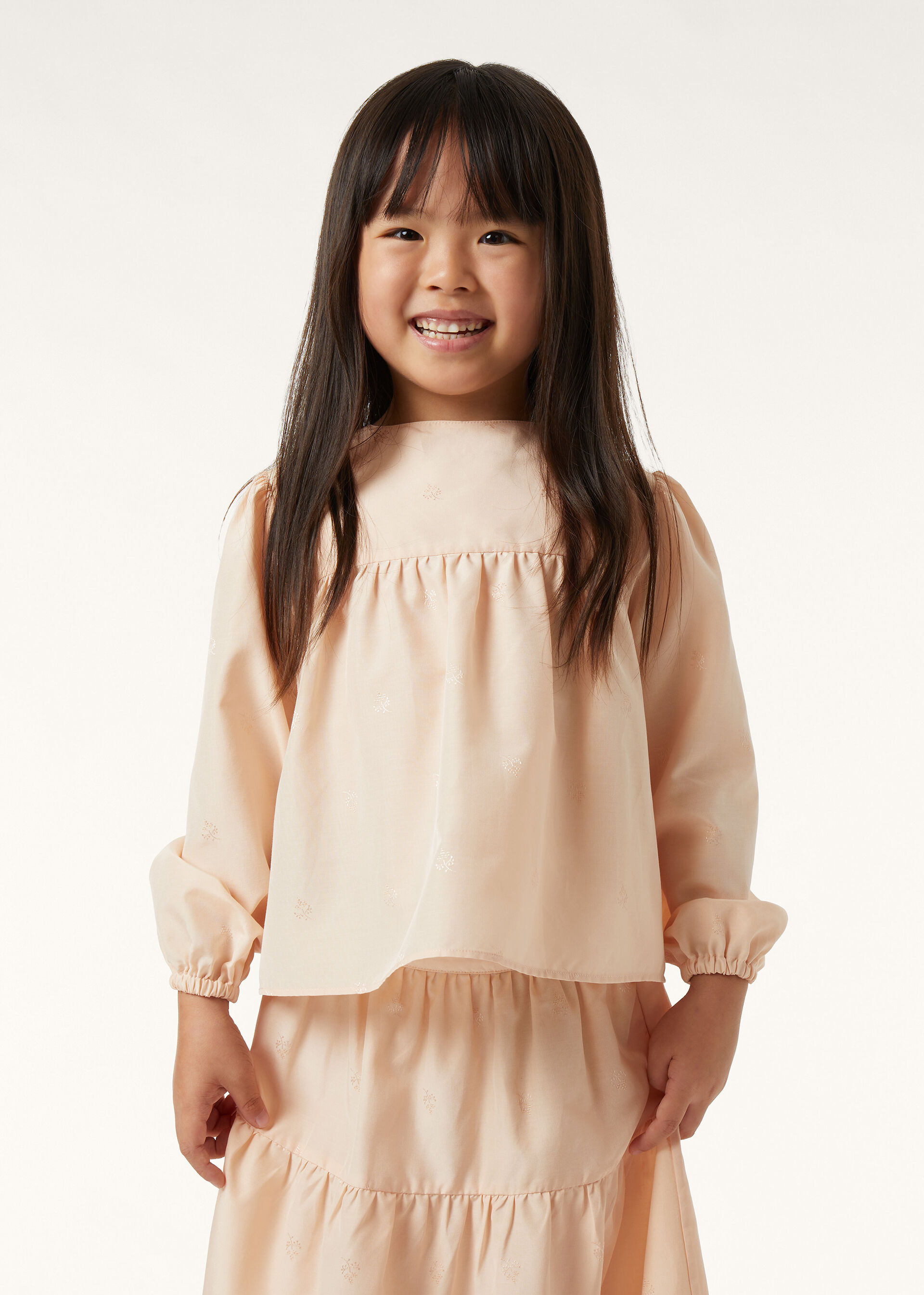 RILEY SHIRT COTTON SILK FLOWER JACQUARD