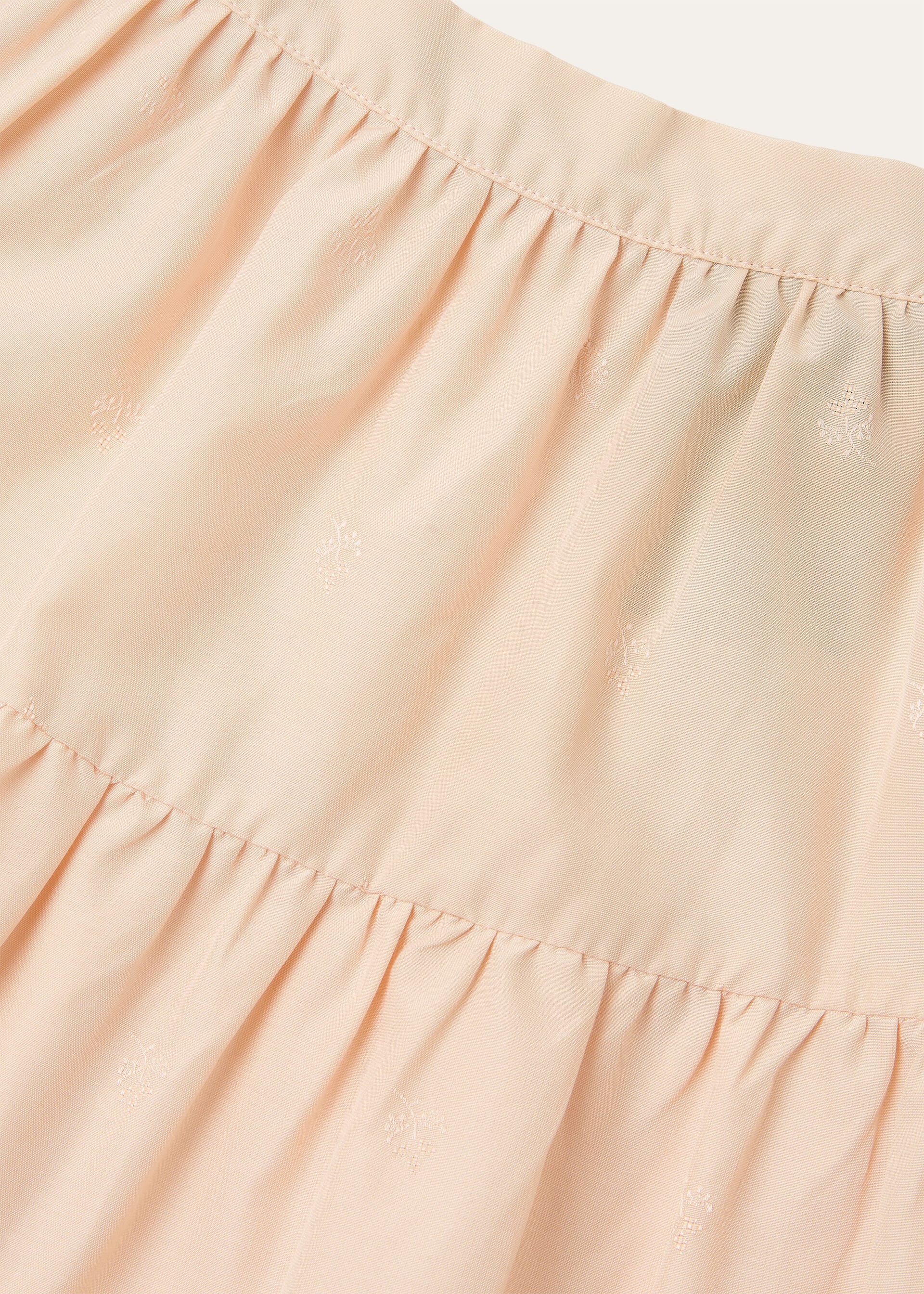 POSIE SKIRT COTTON SILK FLOWER JACQUARD