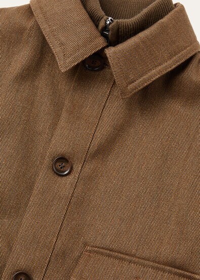 THEO JACKET WAXED COTTON LINEN RAIN