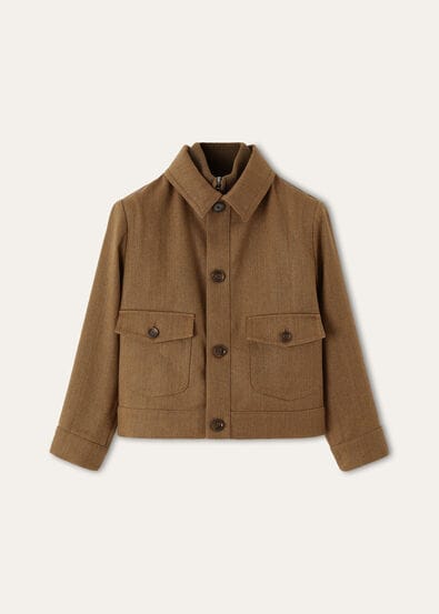 THEO JACKET WAXED COTTON LINEN RAIN