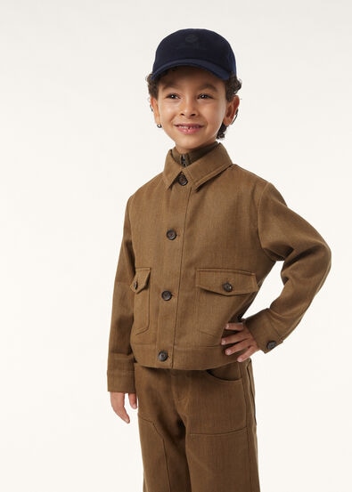 THEO JACKET WAXED COTTON LINEN RAIN