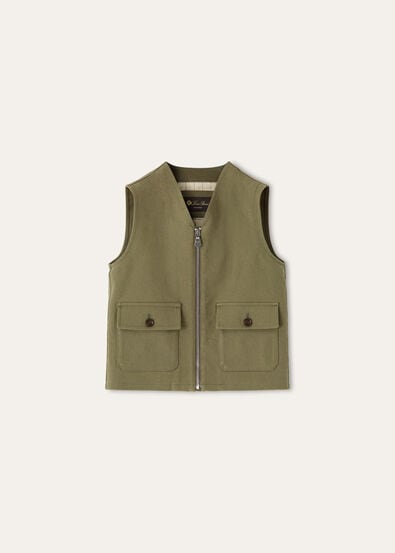 CLAUDE VEST NEW LIGHT DENIM STRETCH