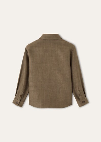 WADE SHIRT STRUCTURED LINEN WOOL