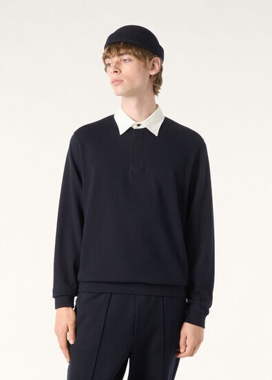 LUGGER POLO SWEATSHIRT COTTON TOUCH