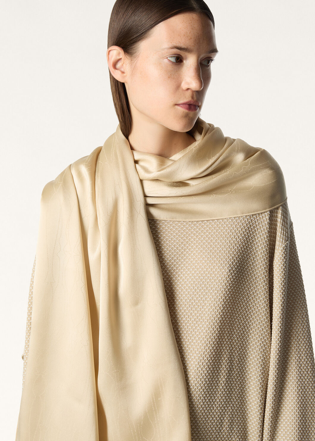 SPOLETTE JACQUARD STOLE SILK