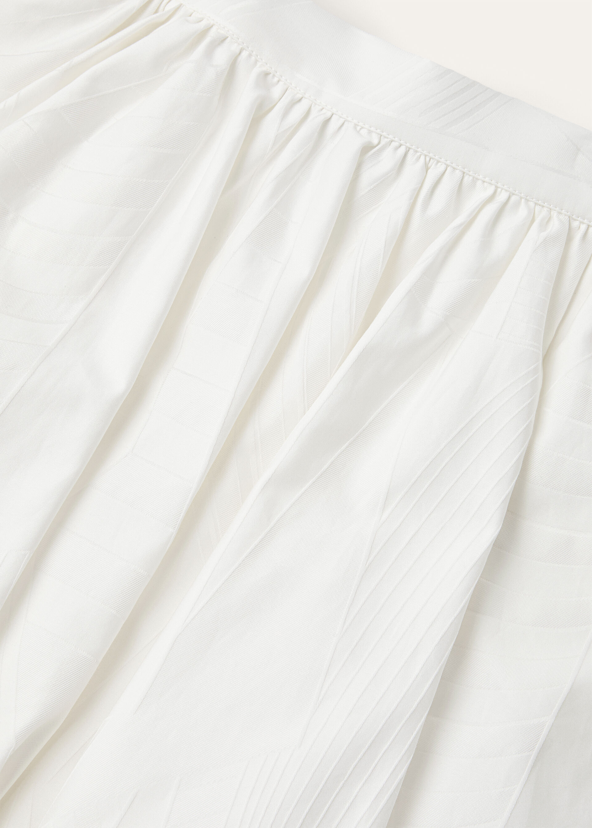 GRETA SKIRT COTTON SAIL JACQUARD