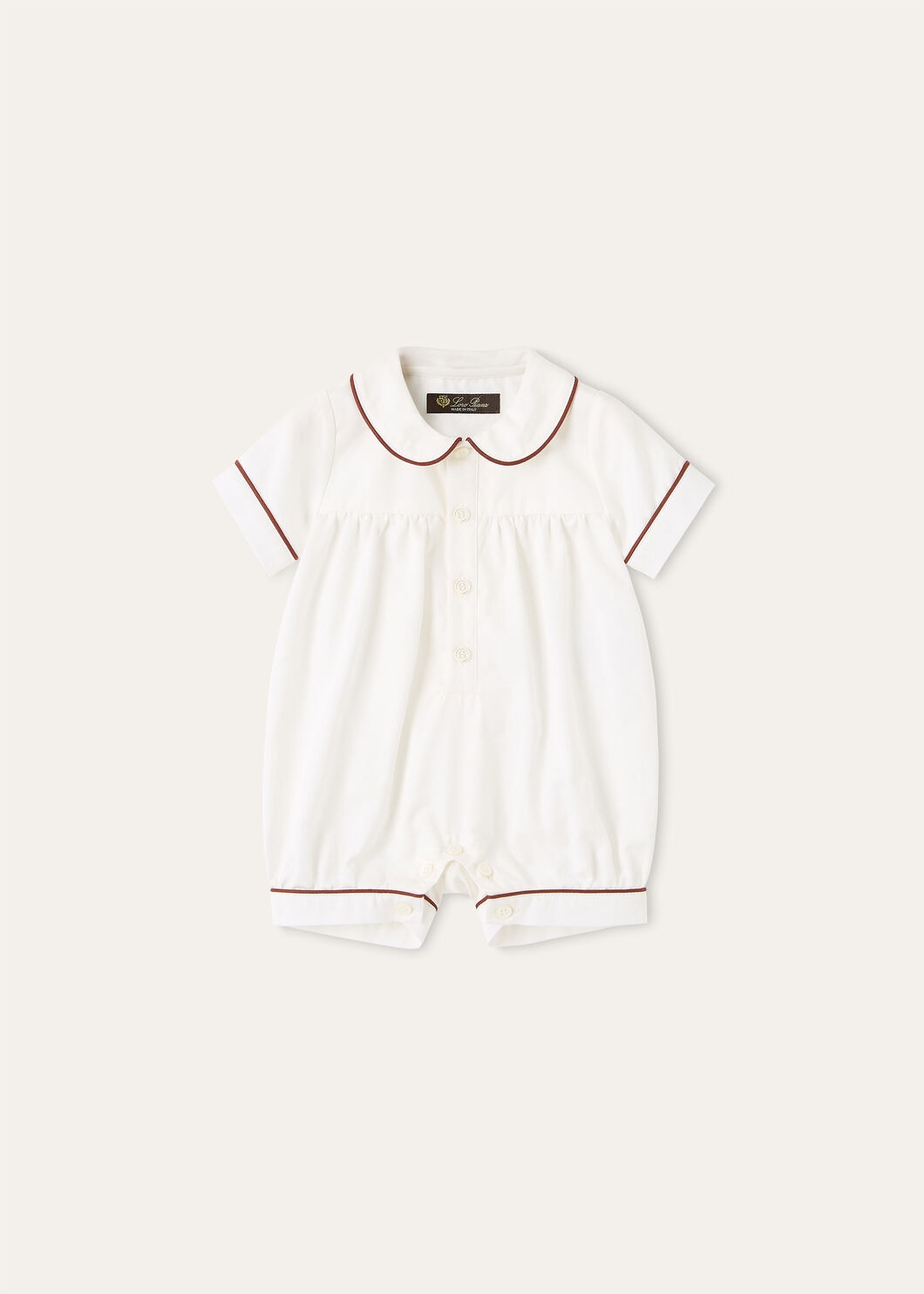 BOBBIE ROMPER PLAIN ORGANIC COTTON