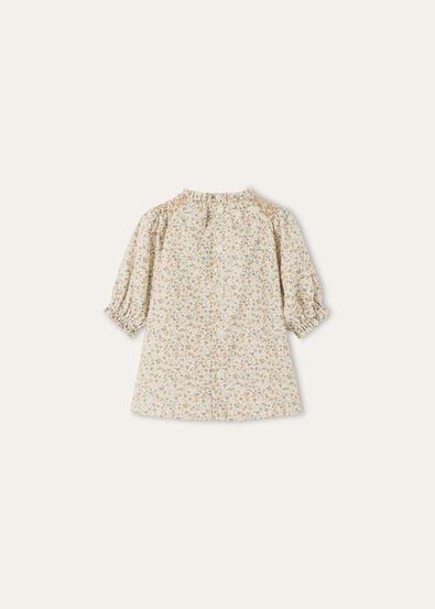 AGATHA DRESS MINI COTTON SILK FLOWER PRINT