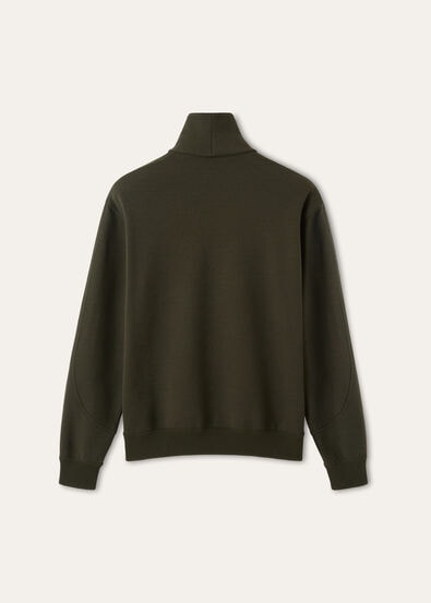 WHITNEY POLO BUTTONLESS SWEATSHIRT JERSEY LUXURY FLEECE