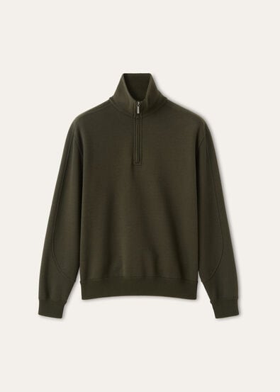 WHITNEY POLO BUTTONLESS SWEATSHIRT JERSEY LUXURY FLEECE