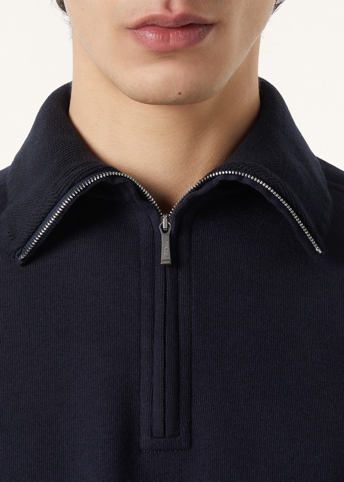 WHITNEY POLO BUTTONLESS SWEATSHIRT JERSEY LUXURY FLEECE_FAQ7417_W000_2
